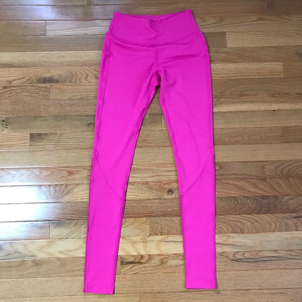ideal fit core leggings pink mesh